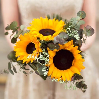 Easy Sunflower Wedding Bouquet - 48LongStems.com