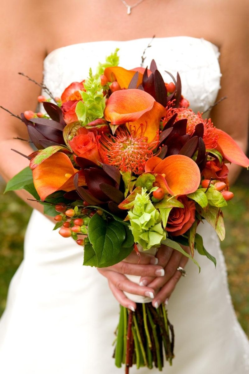 Fall Wedding Bouquet - 48LongStems.com