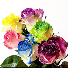 Load image into Gallery viewer, White Rose Bouquet with Assorted Glitter 1-Stem - 48LongStems.com
