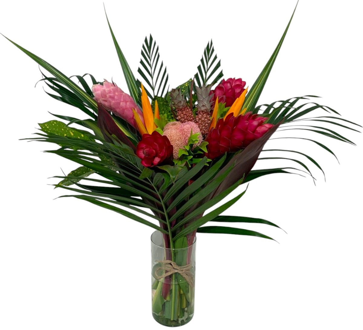 Large Red Anana Tropical Centerpieces - 48LongStems.com