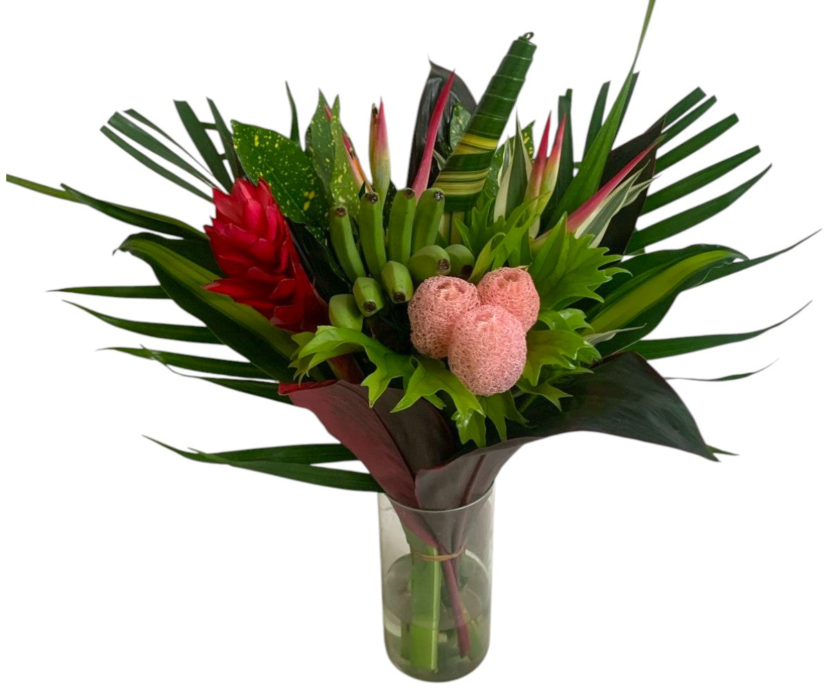 Plus Size Lua Banana Pink Centerpieces - 48LongStems.com