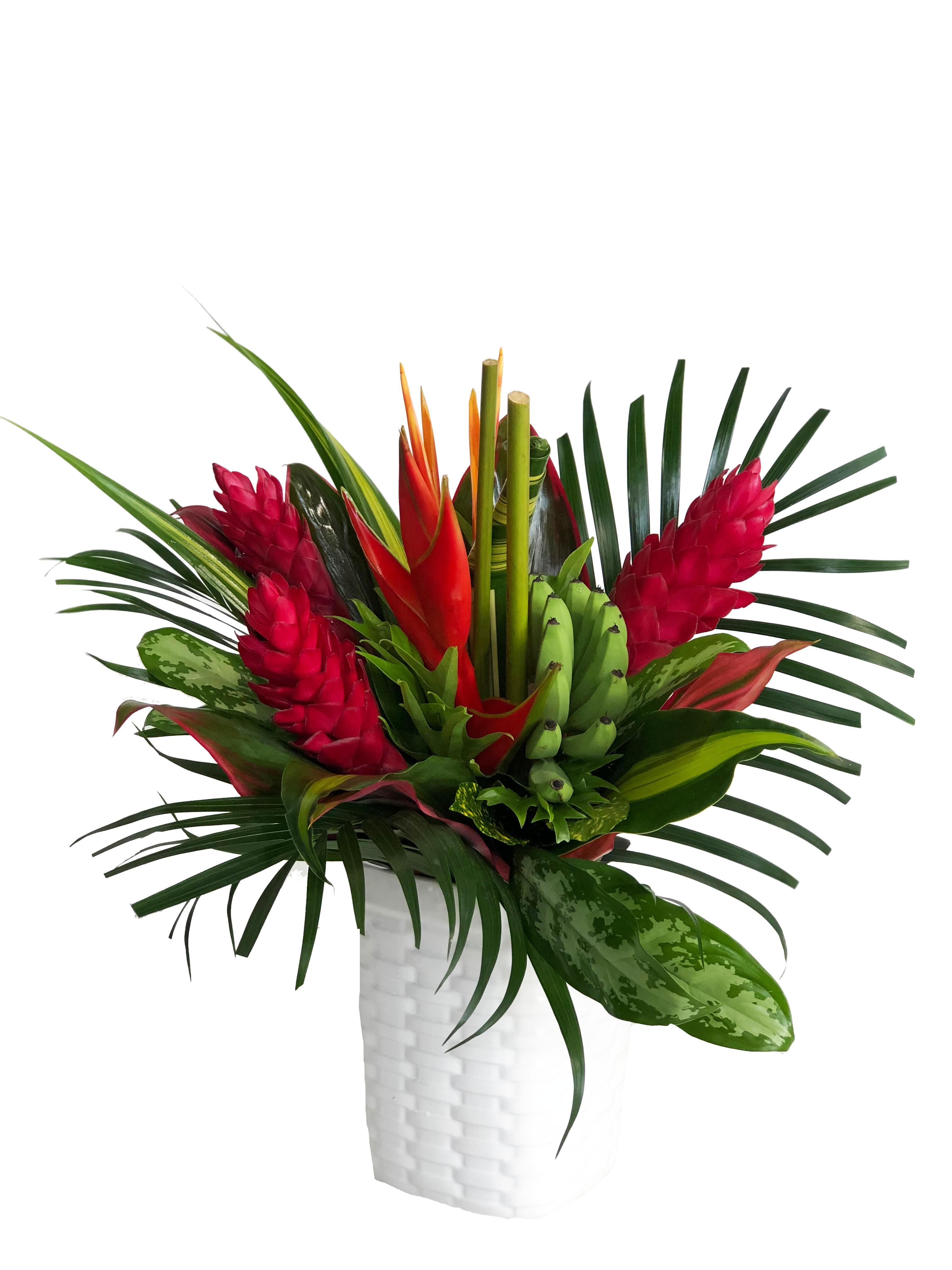 Medium Banana Fuego Tropical Centerpieces - 48LongStems.com