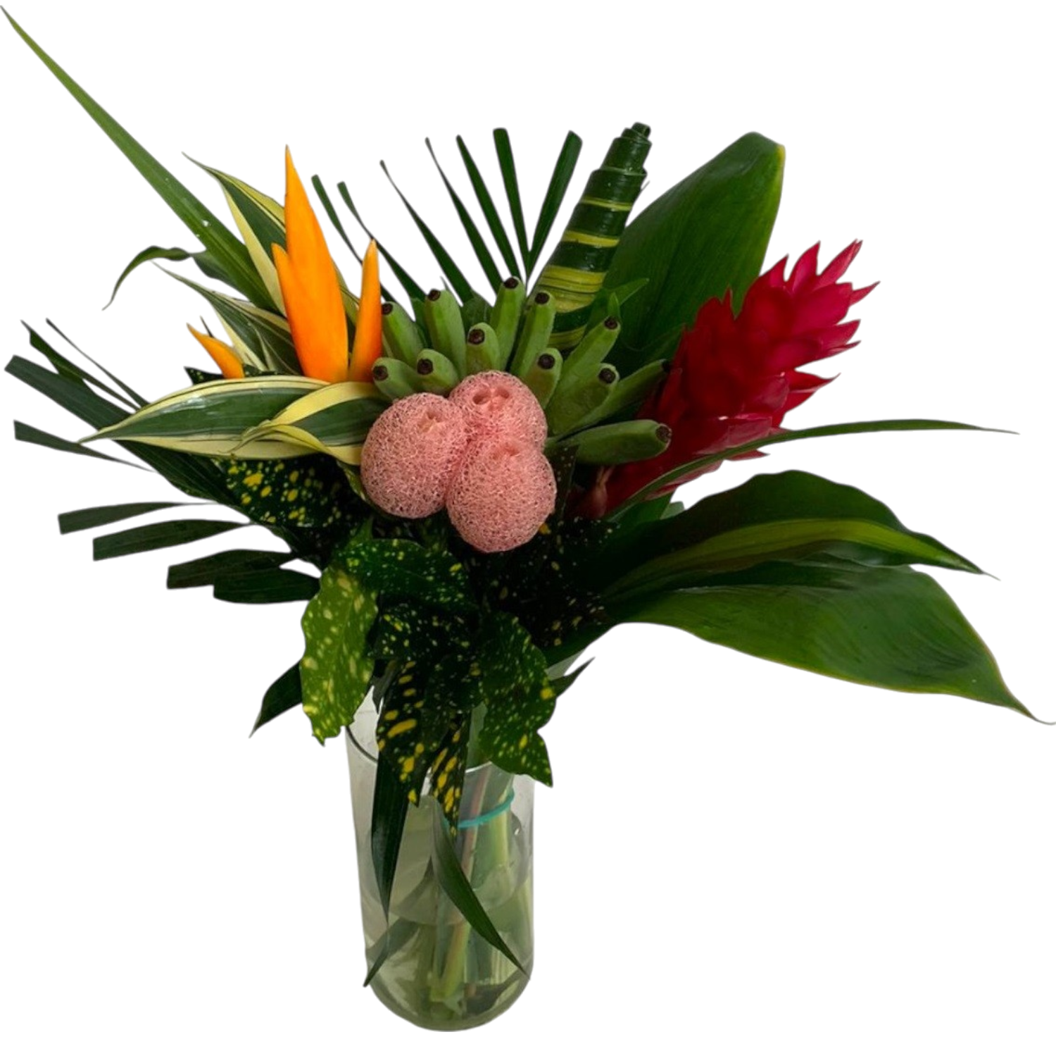 Plus Size Lua Banana Pink Centerpieces - 48LongStems.com