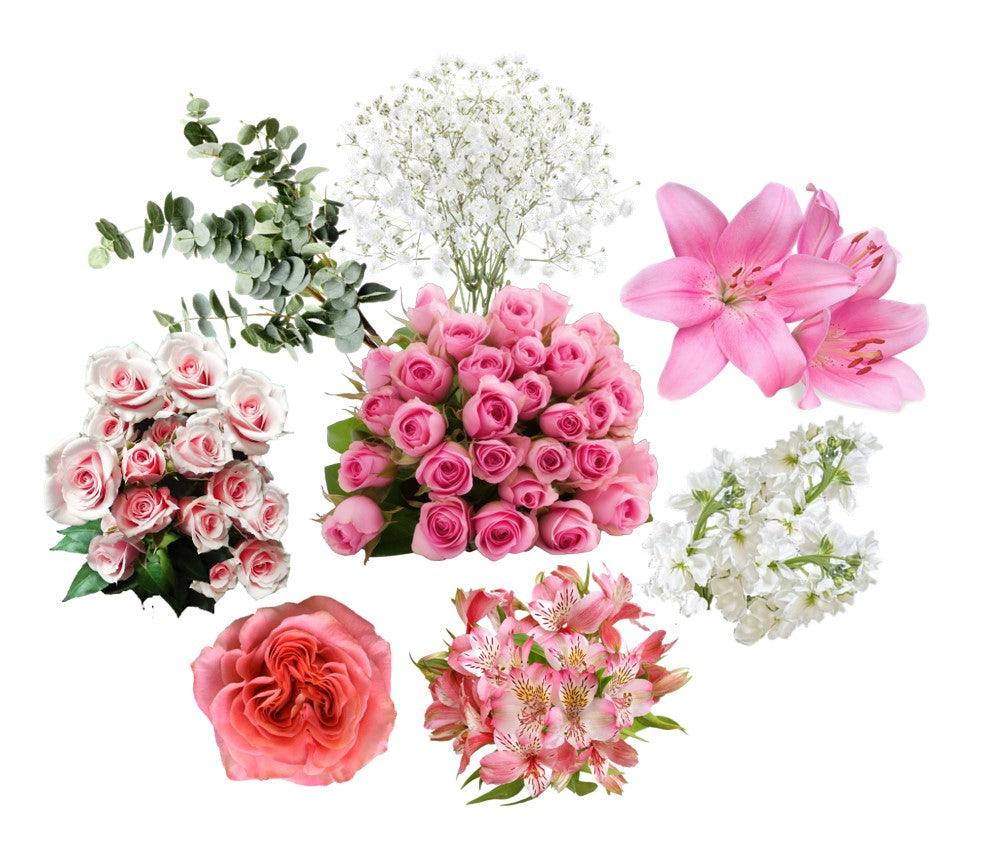 Light Pink Theme Combo Box - 48LongStems.com