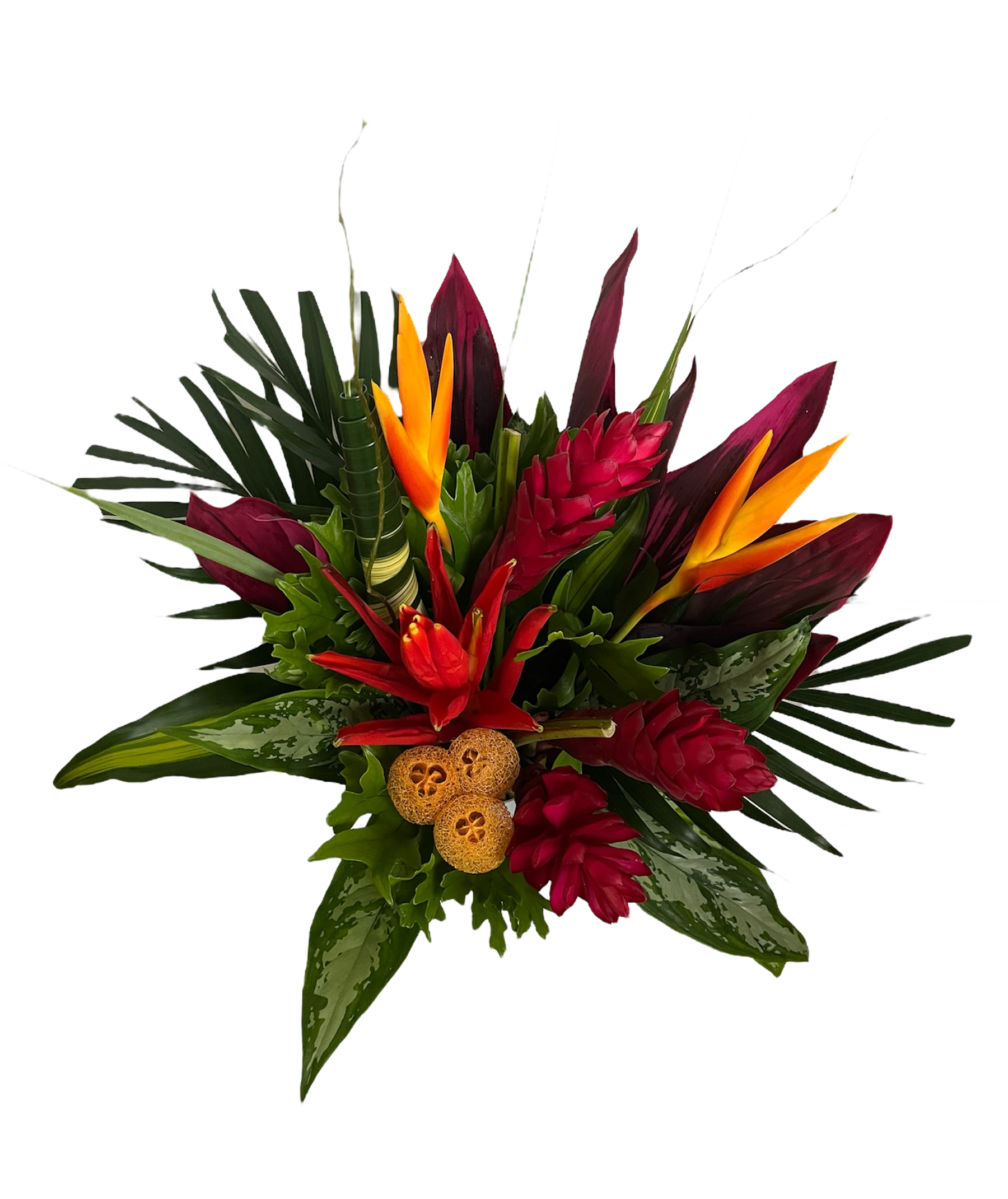 Medium Confeti Yellow Tropical Centerpieces - 48LongStems.com