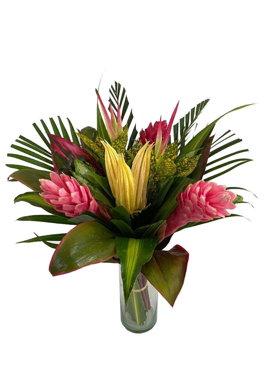 Medium Miracle Yellow Tropical Centerpieces - 48LongStems.com