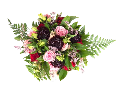 Scarlet Serenade Pre-Made Wedding Bouquets - 48LongStems.com