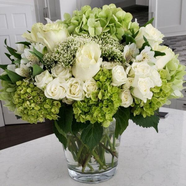 Green & White Bouquet - 48LongStems.com