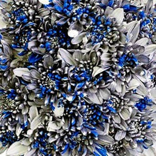 Load image into Gallery viewer, Marshmallow Cupcake Blue Mum Bouquets - 48LongStems.com
