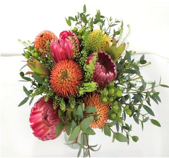Pin Cushion & Pink Protea DIY Bouquet Kit - 48LongStems.com