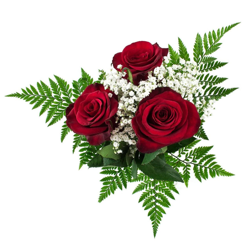 Rose Bouquets - 3-Stem, 15 Bqts - 48LongStems.com