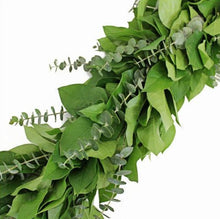 Load image into Gallery viewer, Salal and Baby Blue Eucalyptus Fresh Garland - 48LongStems.com
