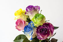 Load image into Gallery viewer, White Rose Bouquet with Assorted Glitter 1-Stem - 48LongStems.com

